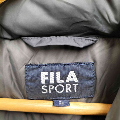 フィラスポーツ FILA SPORTS ロゴ刺繍ダウンコート メンズ JPN:L